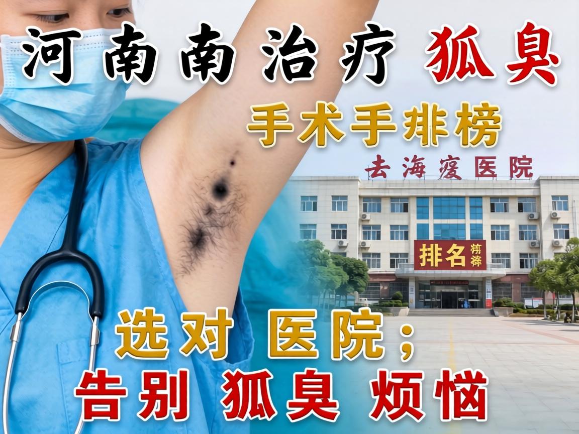 河南治疗狐臭手术医院排名榜，选对医院，告别狐臭烦恼
