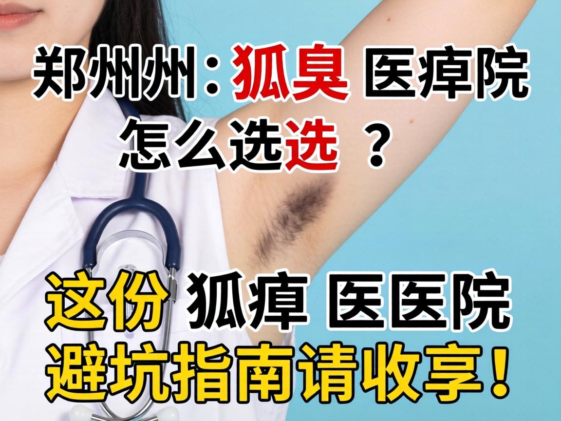 郑州狐臭医院怎么选？这份狐臭医院避坑指南请收好！