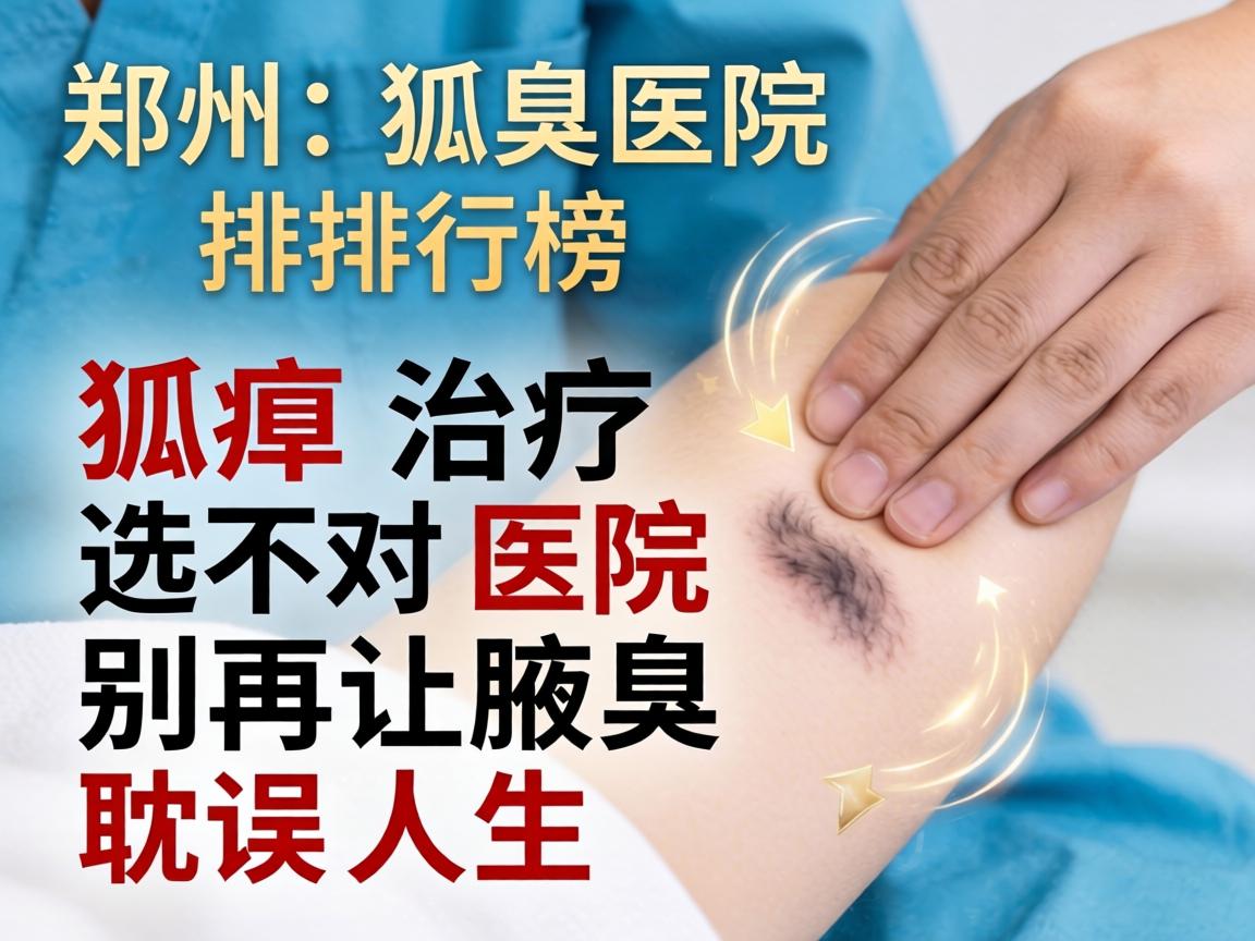 郑州狐臭医院排行榜，狐臭治疗选对医院，别再让腋臭耽误人生