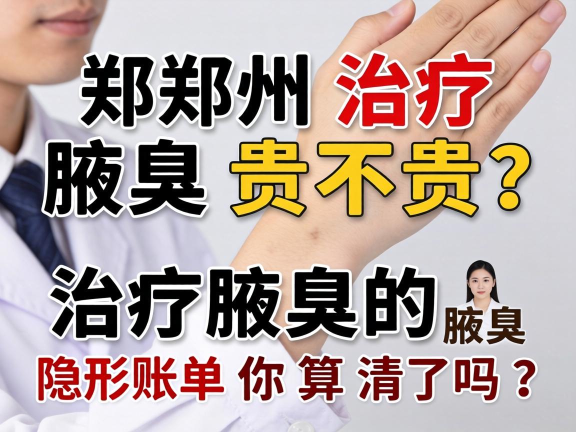 郑州治疗腋臭贵不贵？治疗腋臭的隐形账单你算清了吗？