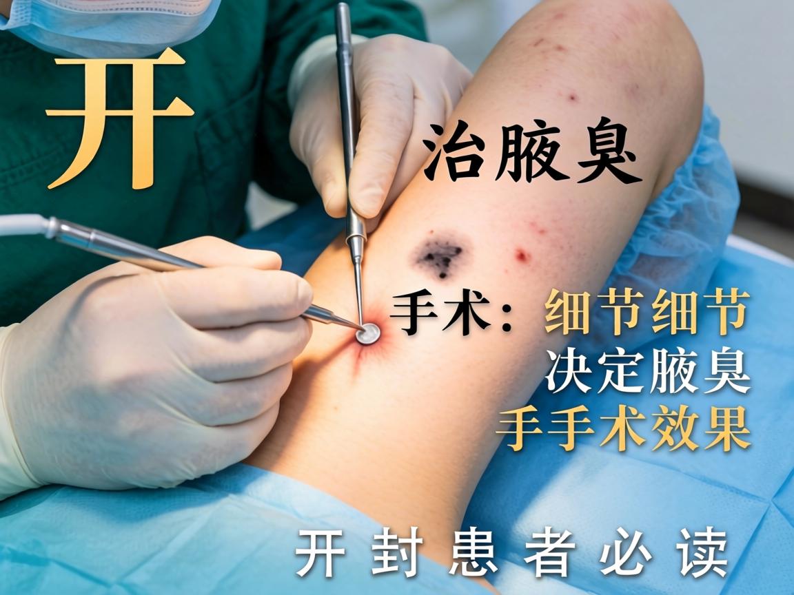 开封手术治腋臭，手术细节决定腋臭手术效果，开封患者必读