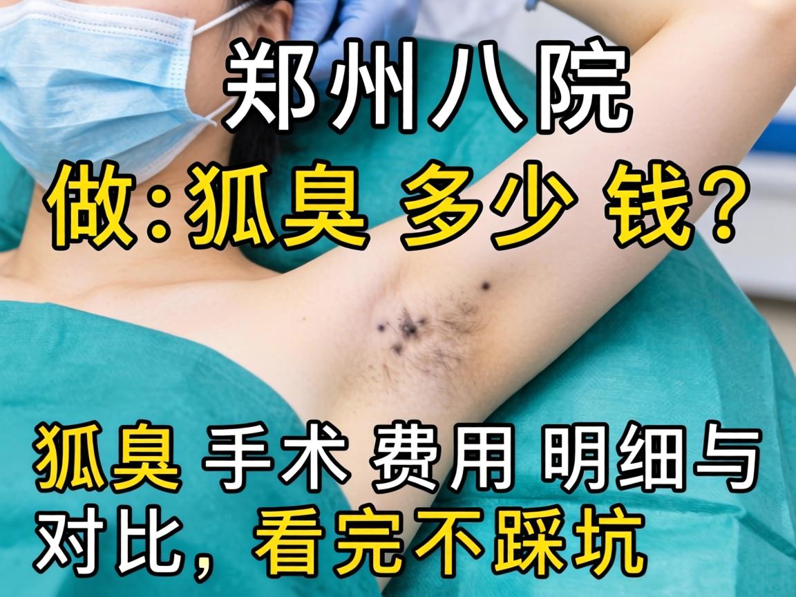 郑州八院做狐臭多少钱？狐臭手术费用明细与对比，看完不踩坑
