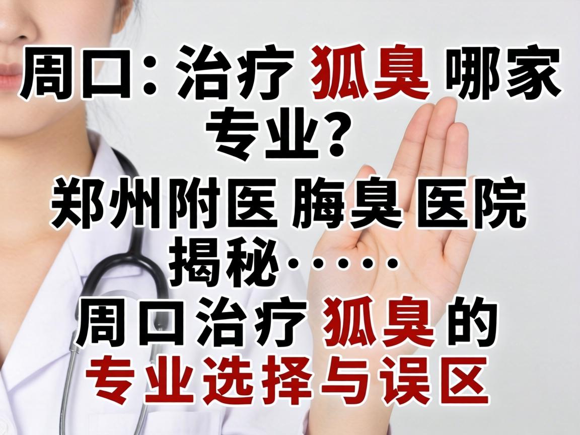 周口治疗狐臭哪家专业？郑州附医腋臭医院揭秘，周口治疗狐臭的专业选择与误区