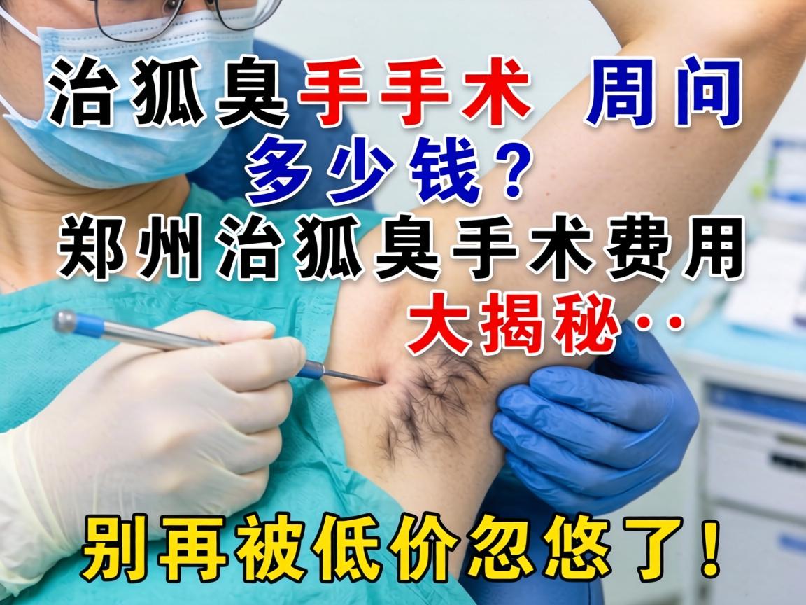 治狐臭手术周口多少钱？郑州治狐臭手术费用大揭秘，别再被低价忽悠了！