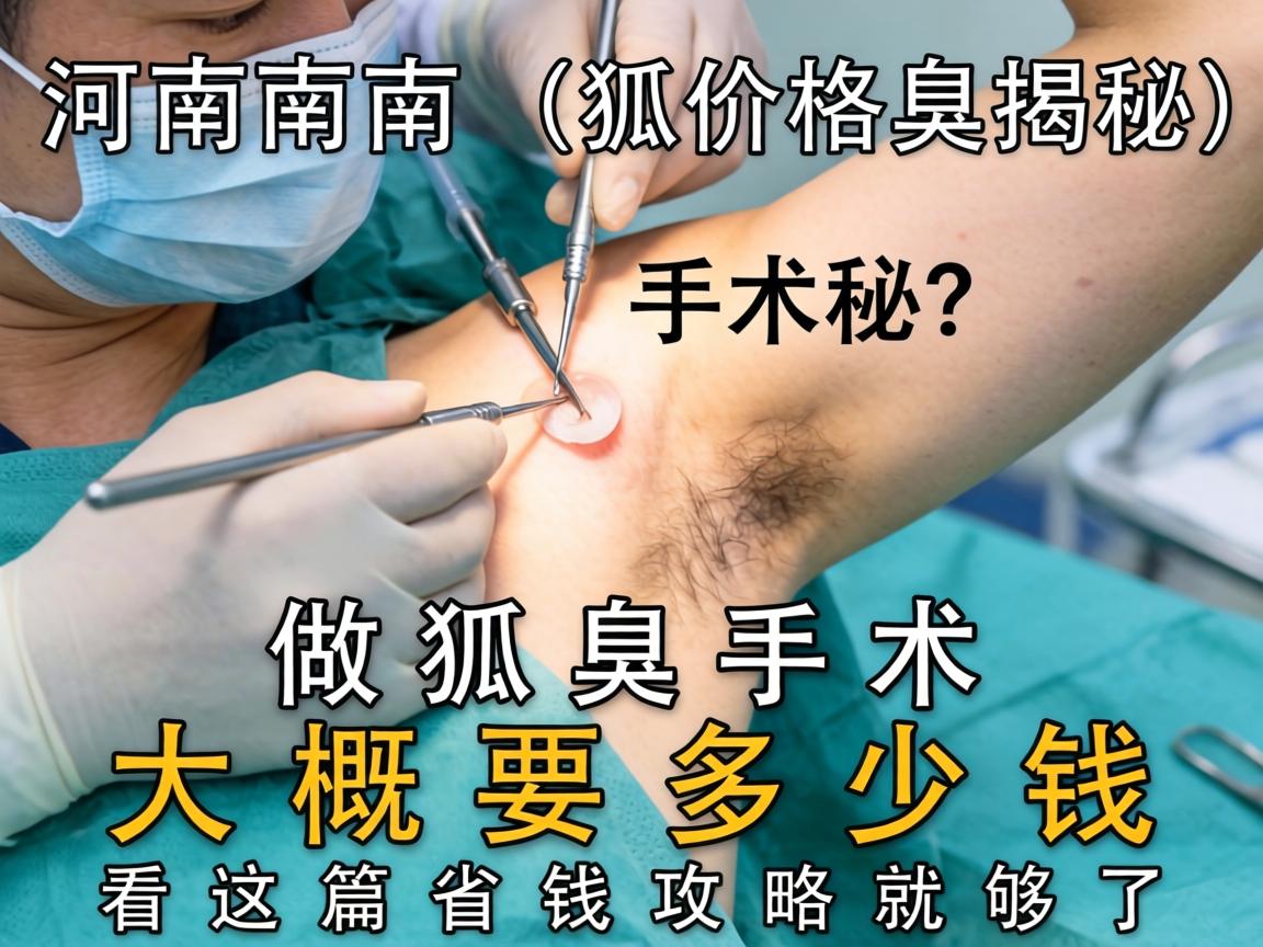 河南狐臭手术价格揭秘，做狐臭手术大概要多少钱？看这篇省钱攻略就够了