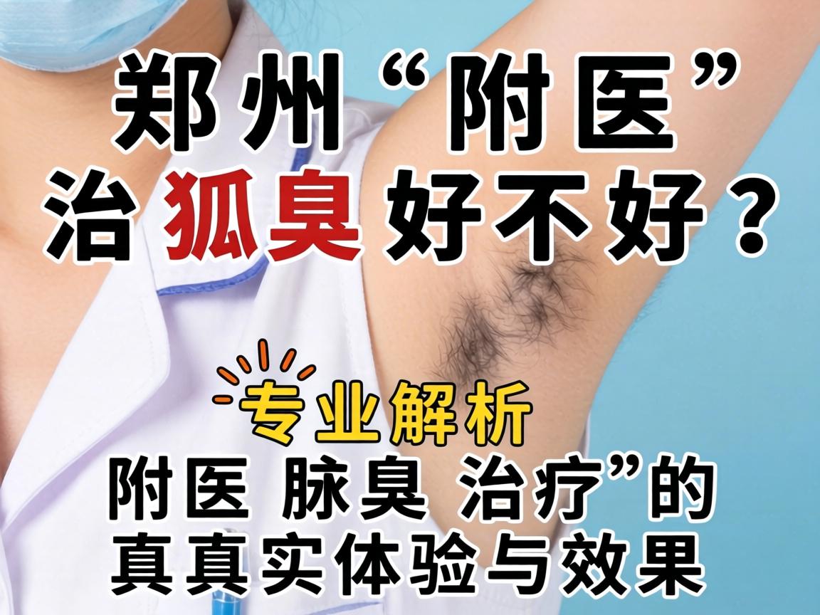 郑州附医治狐臭好不好?专业解析附医腋臭治疗的真实体验与效果 郑州附医治狐臭好不好?专业解析附医腋臭治疗的真实体验与效果