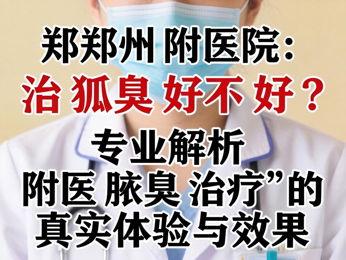 郑州附医治狐臭好不好?专业解析附医腋臭治疗的真实体验与效果 郑州附医治狐臭好不好?专业解析附医腋臭治疗的真实体验与效果