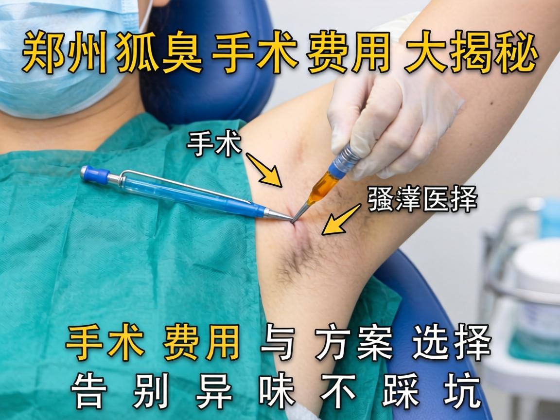 郑州狐臭手术费用大揭秘，手术费用与方案选择，告别异味不踩坑