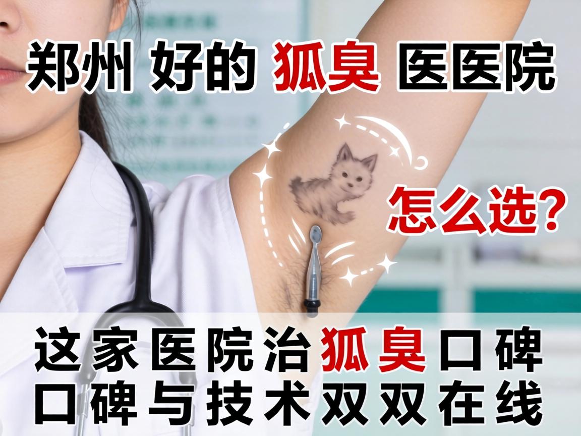 郑州好的狐臭医院怎么选？这家医院治狐臭口碑与技术双双在线