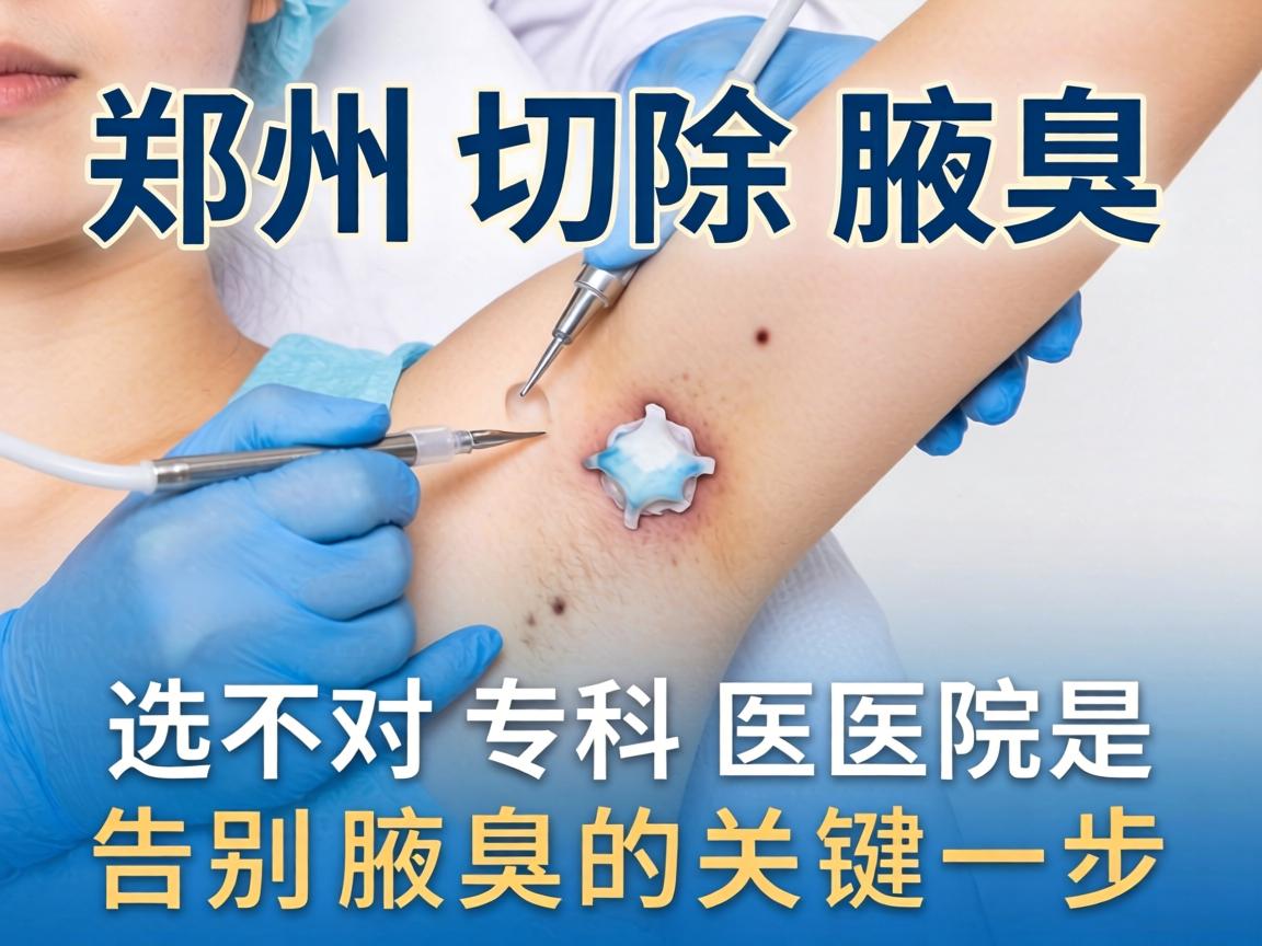 郑州切除腋臭，选对专科医院是告别腋臭的关键一步