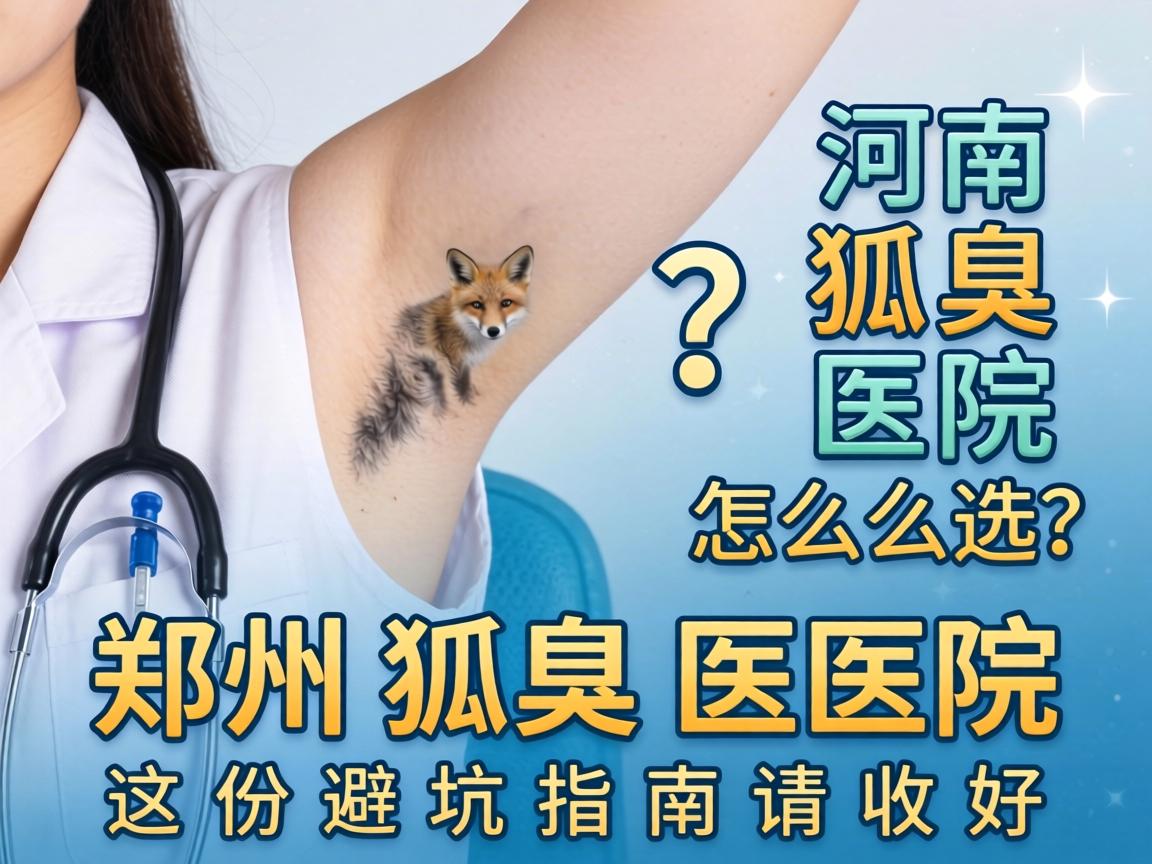 河南狐臭医院怎么选？郑州狐臭医院这份避坑指南请收好