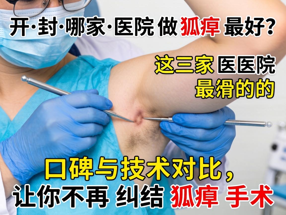 开封哪家医院做狐臭最好？这三家医院的口碑与技术对比，让你不再纠结狐臭手术