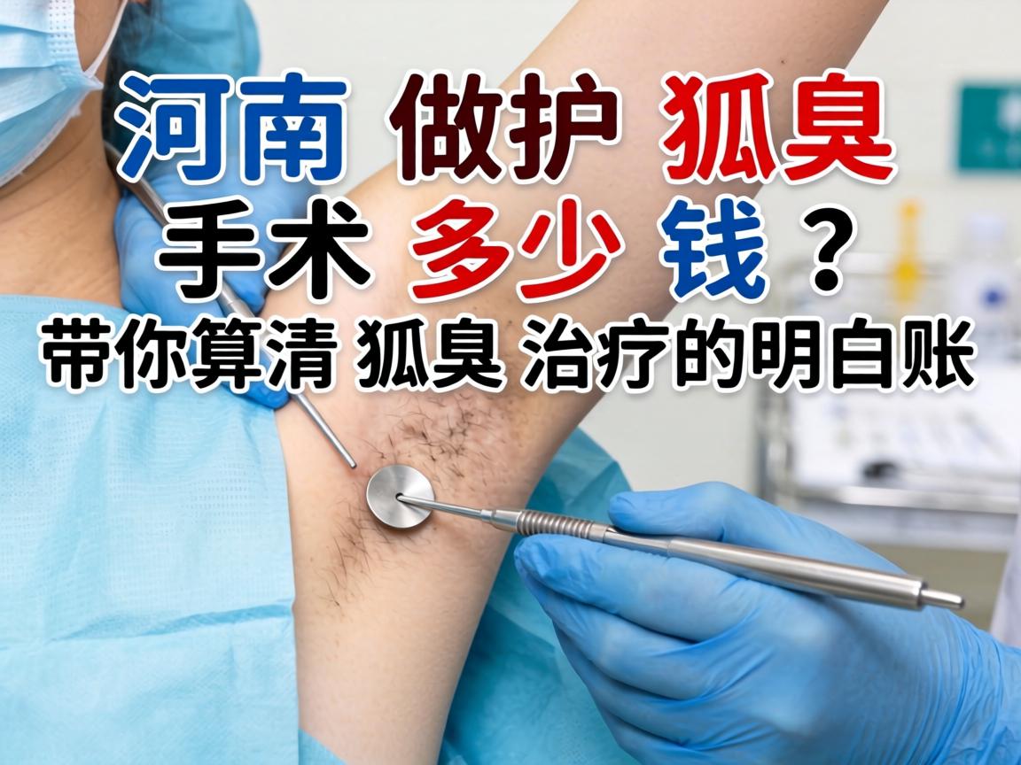 河南做狐臭手术多少钱？带你算清狐臭治疗的明白账