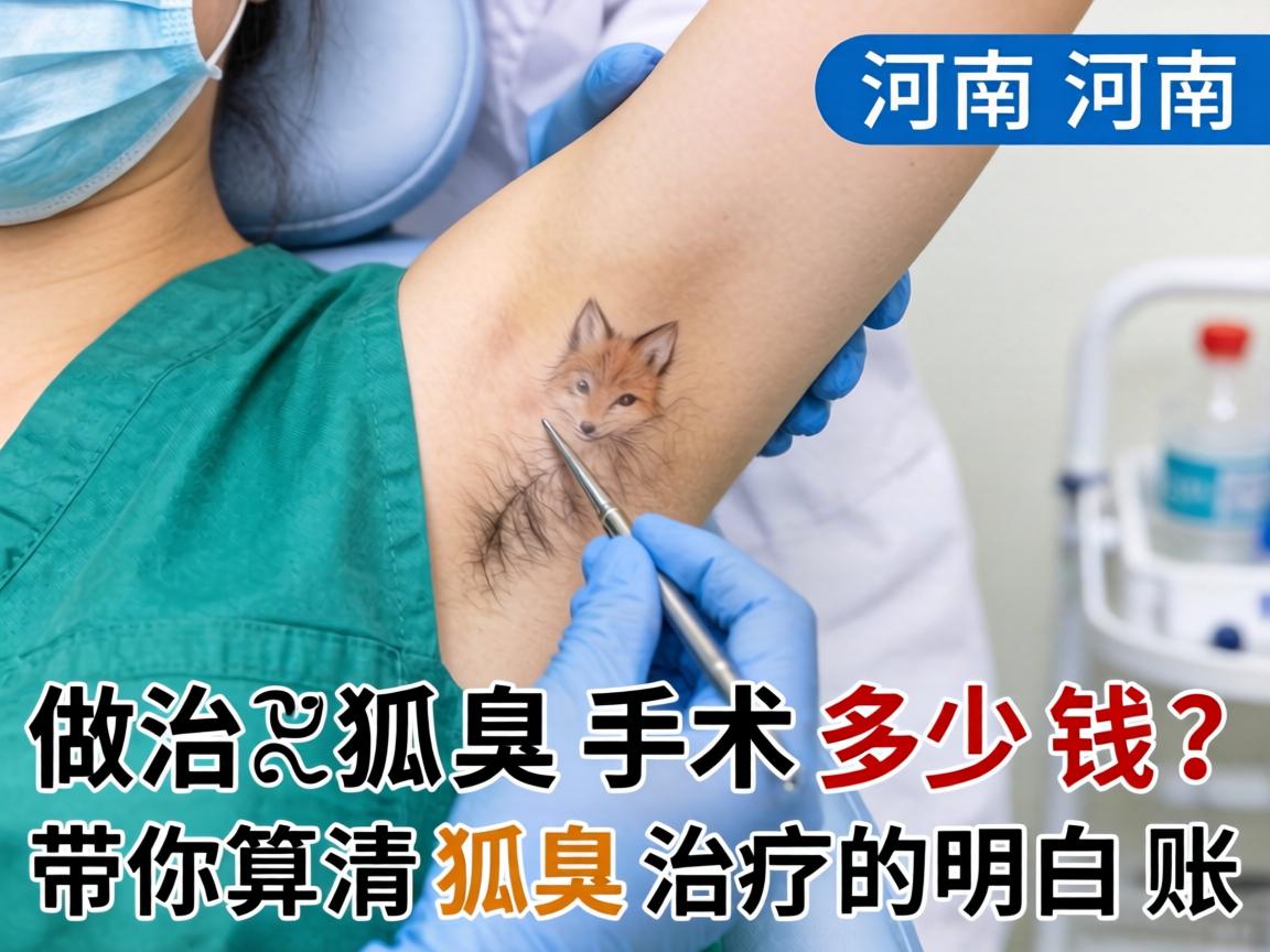 河南做狐臭手术多少钱？带你算清狐臭治疗的明白账