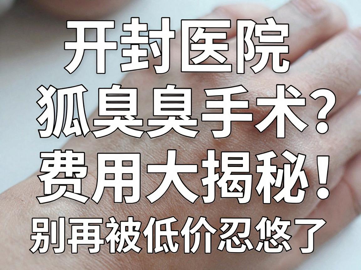 开封医院狐臭手术多少钱？狐臭手术费用大揭秘，别再被低价忽悠了
