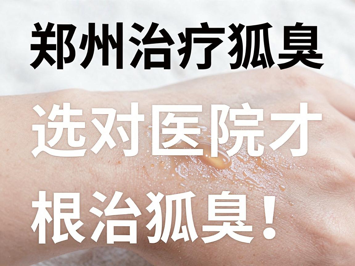 郑州治疗狐臭，选对医院才能根治狐臭！这三点最关键
