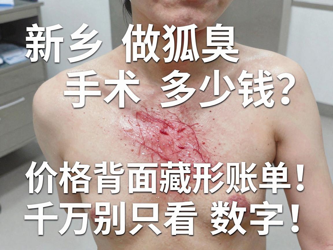 新乡做狐臭手术多少钱？价格背后藏着这些隐形账单，千万别只看数字！