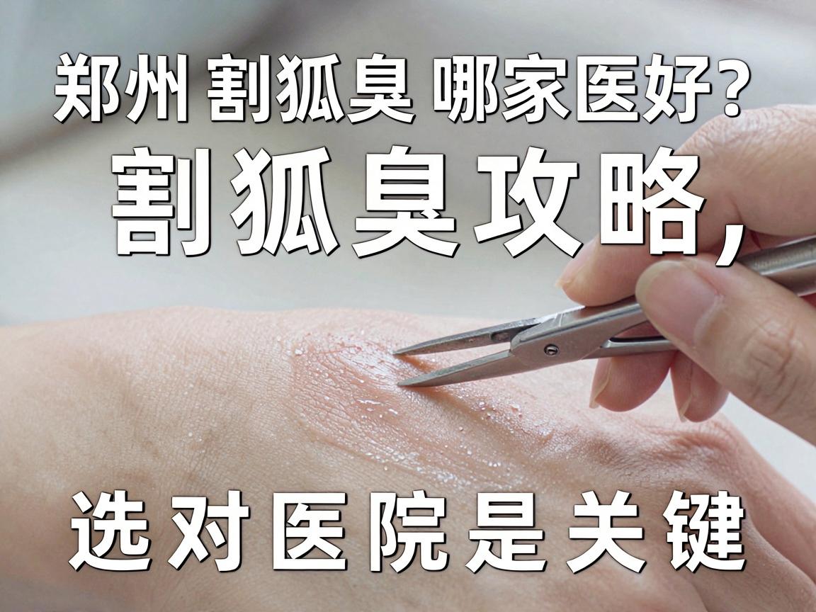 郑州割狐臭哪家医院好？割狐臭攻略，选对医院是关键