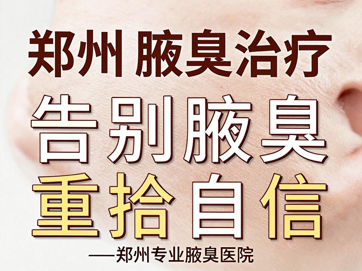 郑州腋臭治疗，告别腋臭，重拾自信—郑州专业腋臭医院帮你解决腋臭烦恼