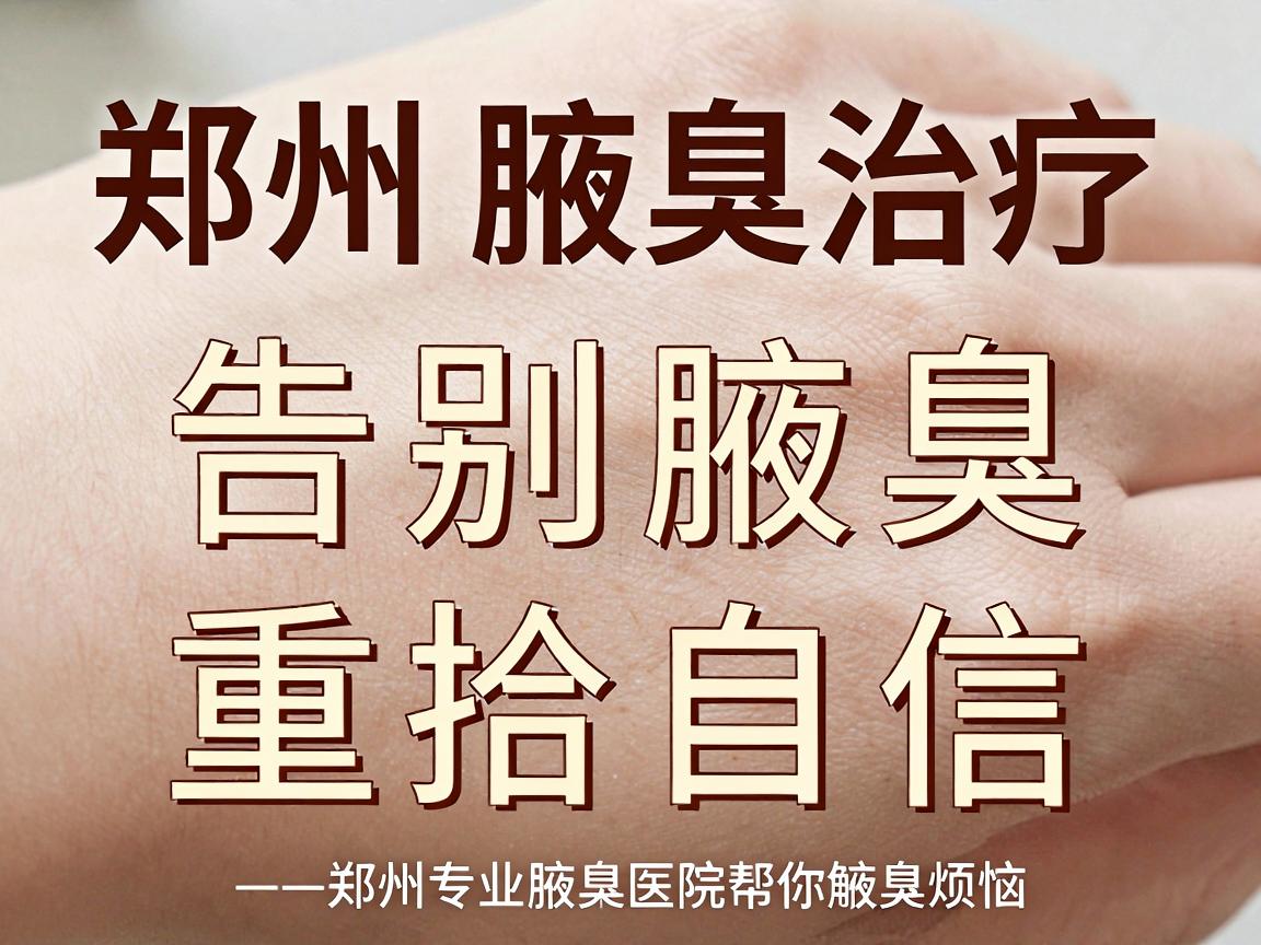 郑州腋臭治疗，告别腋臭，重拾自信—郑州专业腋臭医院帮你解决腋臭烦恼