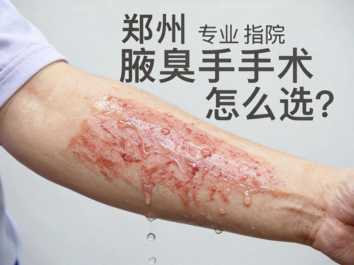 郑州腋臭手术医院怎么选？腋臭手术医院专业指南助你告别尴尬