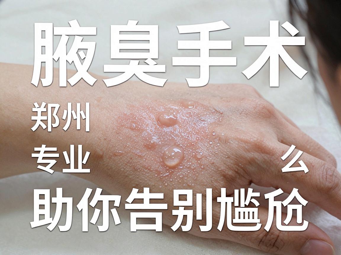郑州腋臭手术医院怎么选？腋臭手术医院专业指南助你告别尴尬
