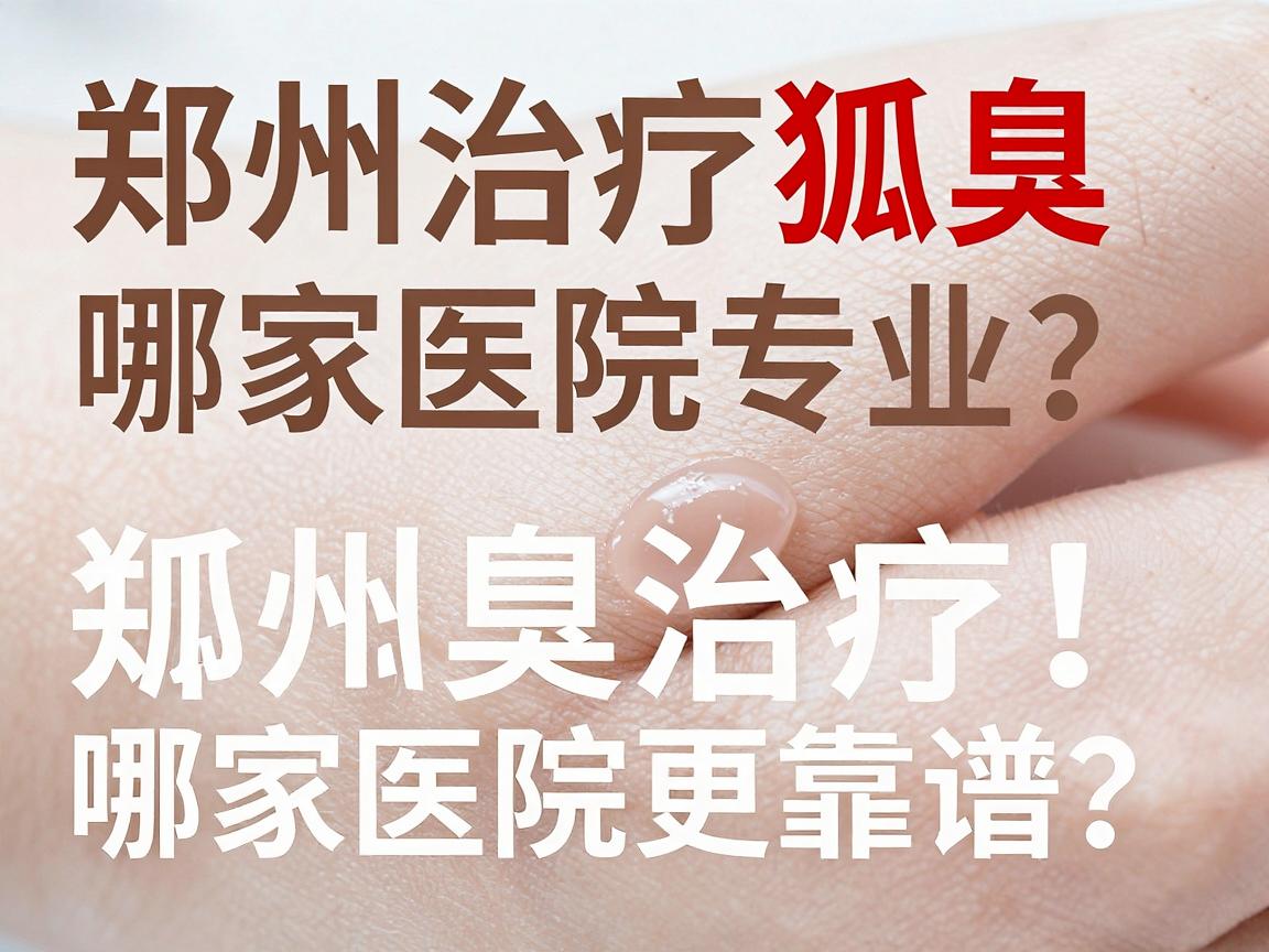 郑州治疗狐臭哪家医院专业？揭秘狐臭治疗，郑州哪家医院更靠谱？