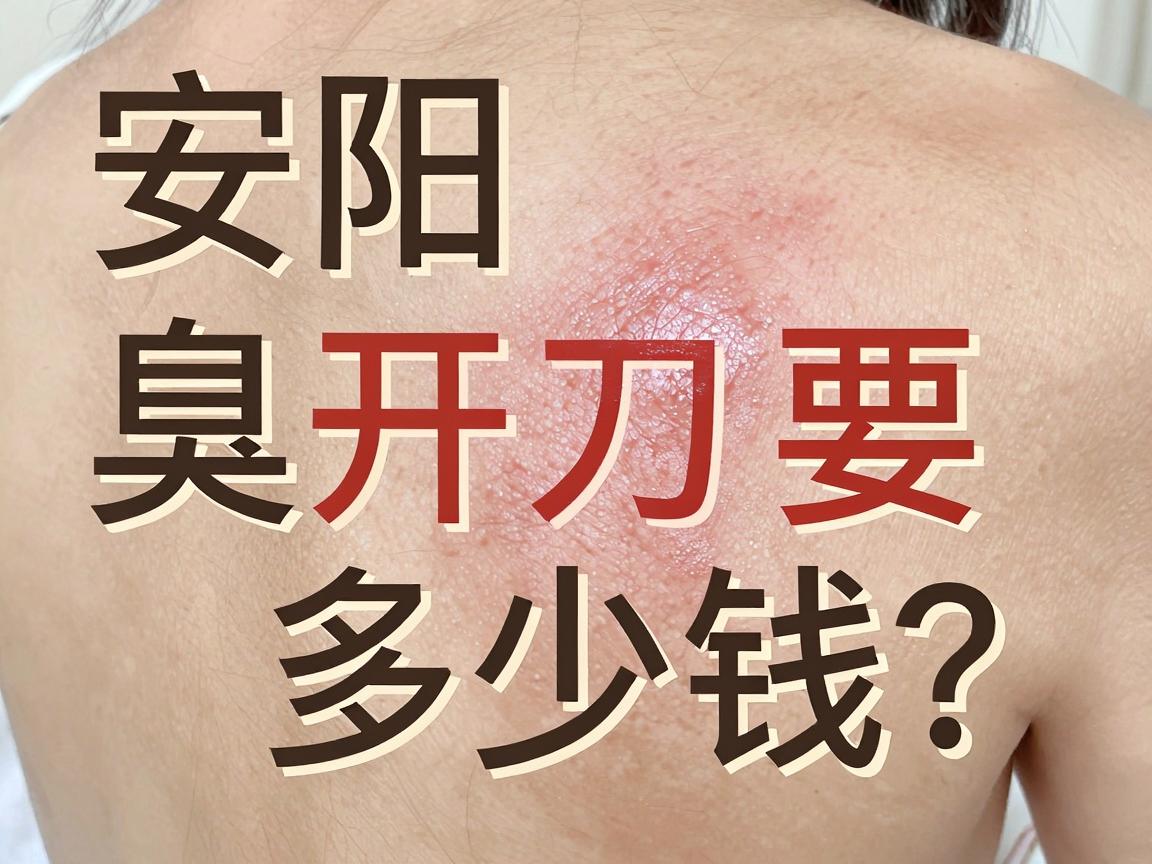 安阳腋臭开刀要多少钱？开刀费用与治疗方案全解析
