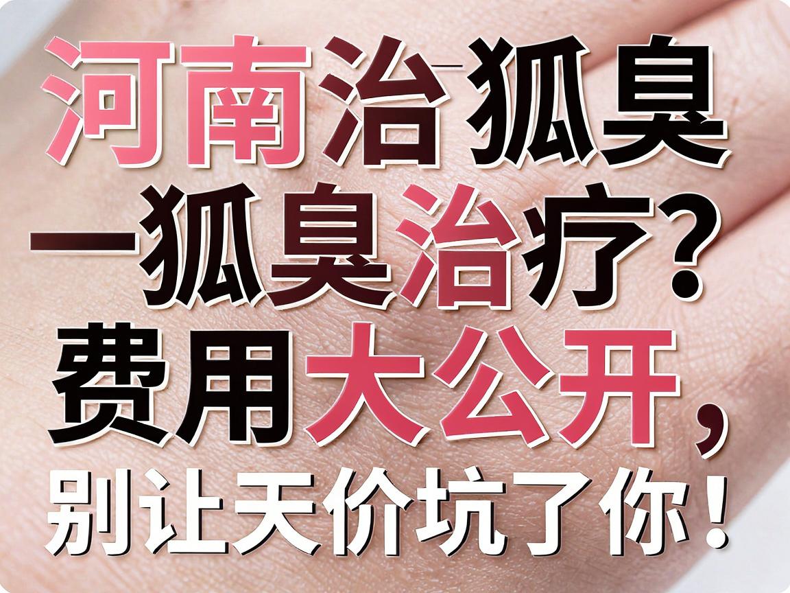 河南治疗狐臭一般多少钱？狐臭治疗费用大公开，别让天价坑了你！