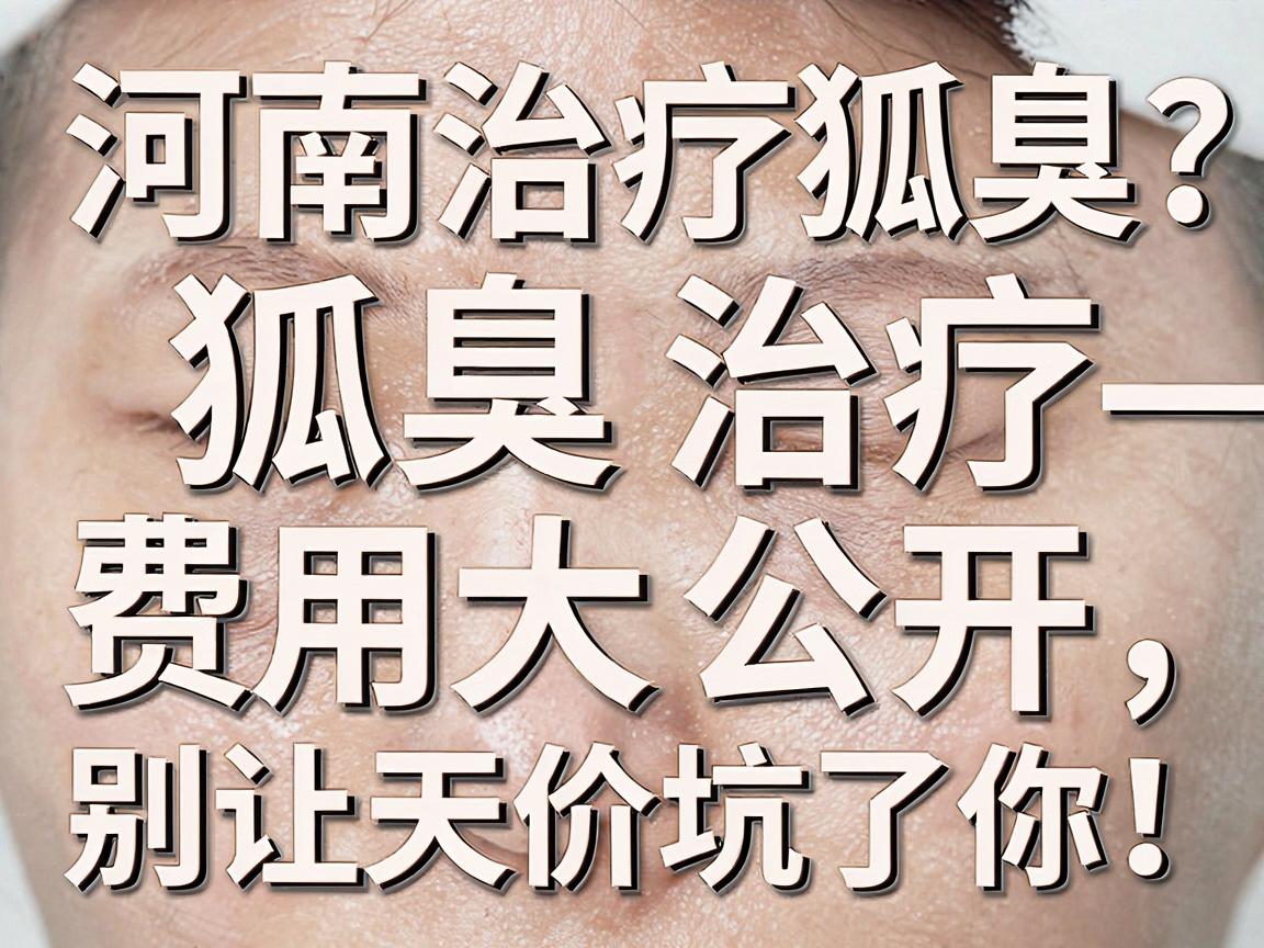 河南治疗狐臭一般多少钱？狐臭治疗费用大公开，别让天价坑了你！