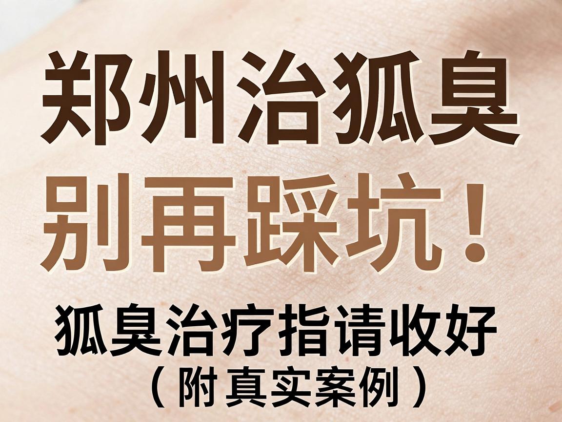 郑州治狐臭，别再踩坑！这份狐臭治疗指南请收好（附真实案例）