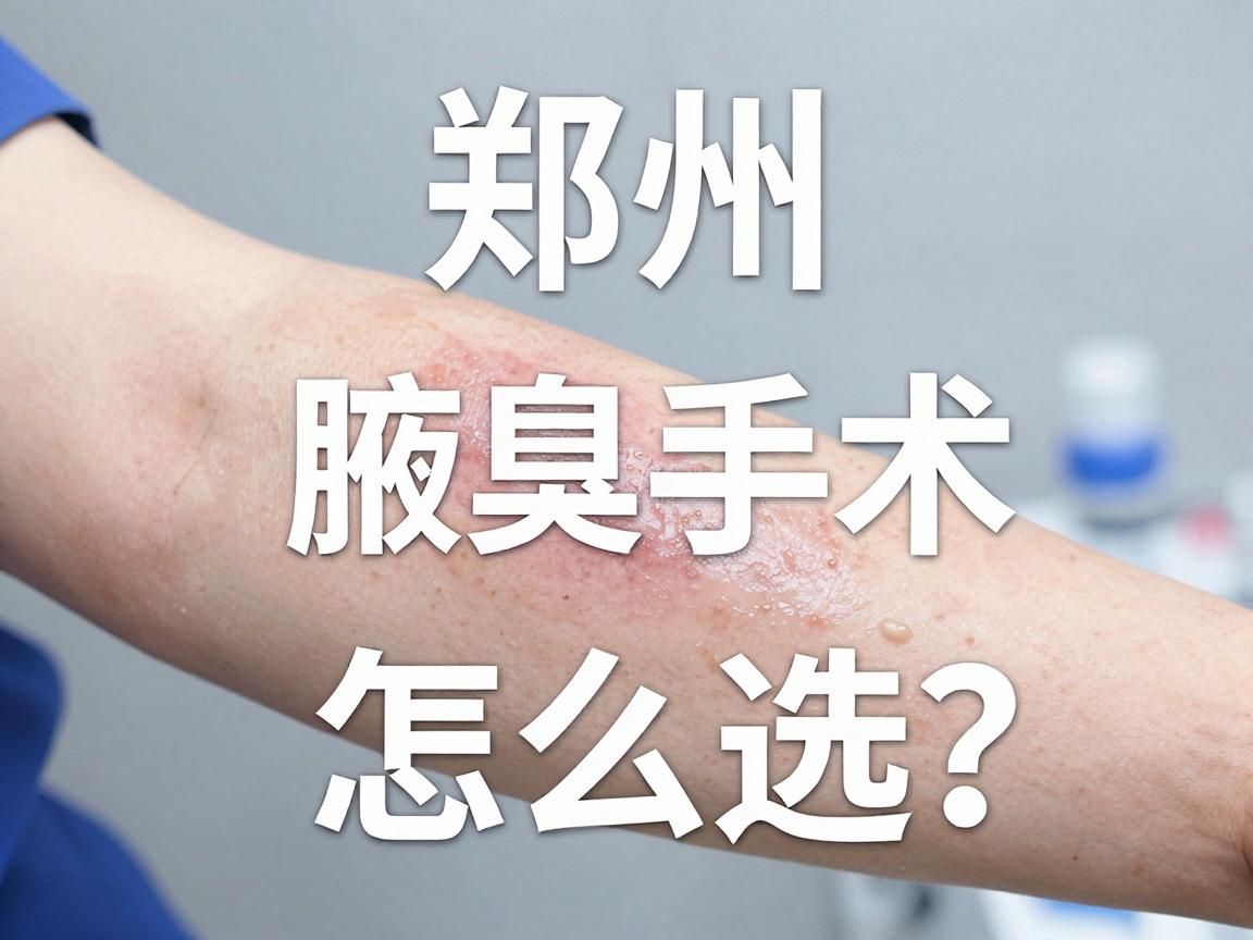 郑州腋臭手术医院怎么选？这份腋臭手术医院避坑指南请收好
