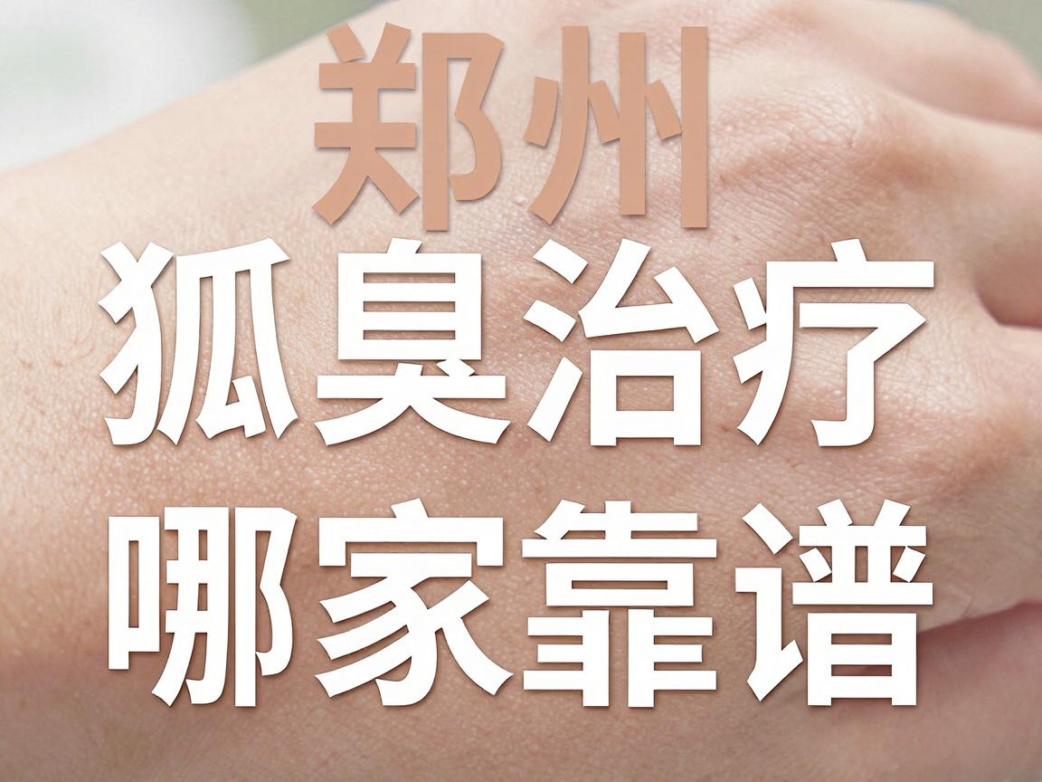 郑州狐臭治疗医院怎么选？专业解析狐臭治疗哪家医院更靠谱